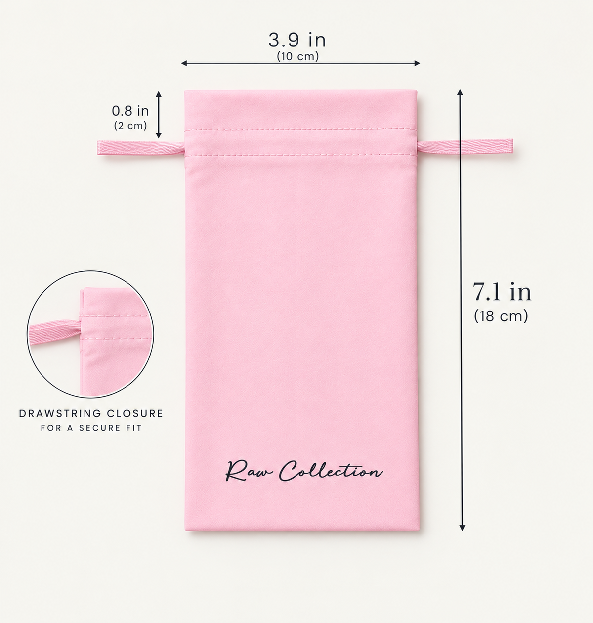 Satin Hair Extension Bag 3 Pack